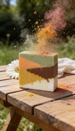 The 5-Layer Glow Bar | Turmeric, Clay & Goat Milk Soap